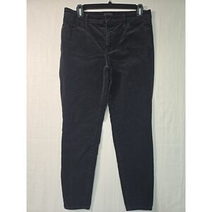 Talbots Pants Women's 6 Petite Corduroy Jegging Black Classic Pockets Minimalist